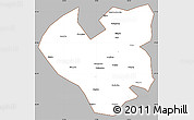 Gray Simple Map of Longjiang, cropped outside