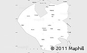 Silver Style Simple Map of Longjiang