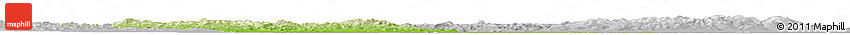 Physical Horizon Map of Luobei, lighten, desaturated