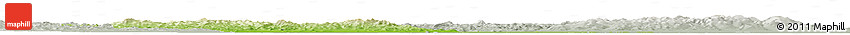 Physical Horizon Map of Luobei, lighten, semi-desaturated