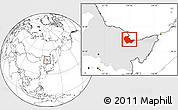 Blank Location Map of Luobei, highlighted parent region