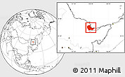 Blank Location Map of Luobei