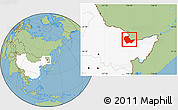 Savanna Style Location Map of Luobei, highlighted country