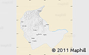 Classic Style Map of Luobei, single color outside