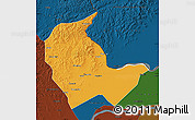 Political Map of Luobei, darken
