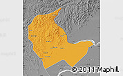 Political Map of Luobei, desaturated