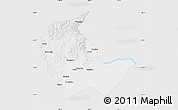 Silver Style Map of Luobei, single color outside