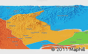 Political Panoramic Map of Luobei