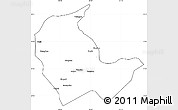 Blank Simple Map of Luobei, cropped outside