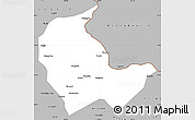Gray Simple Map of Luobei