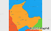 Political Simple Map of Luobei