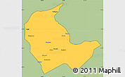 Savanna Style Simple Map of Luobei, cropped outside