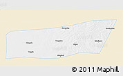 Classic Style 3D Map of Mingshui, single color outside