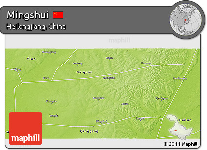 Physical 3D Map of Mingshui