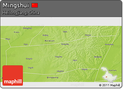 Physical 3D Map of Mingshui
