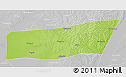 Physical 3D Map of Mingshui, lighten, desaturated