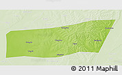 Physical 3D Map of Mingshui, lighten