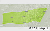 Physical 3D Map of Mingshui, lighten, semi-desaturated
