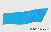Political 3D Map of Mingshui, cropped outside