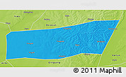 Political 3D Map of Mingshui, physical outside