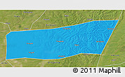 Political 3D Map of Mingshui, satellite outside