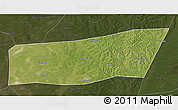 Satellite 3D Map of Mingshui, darken