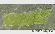 Satellite 3D Map of Mingshui, semi-desaturated