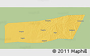 Savanna Style 3D Map of Mingshui, single color outside