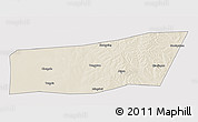 Shaded Relief 3D Map of Mingshui, cropped outside