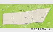 Shaded Relief 3D Map of Mingshui, physical outside