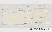 Shaded Relief 3D Map of Mingshui, semi-desaturated