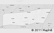 Silver Style 3D Map of Mingshui