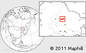 Blank Location Map of Mingshui