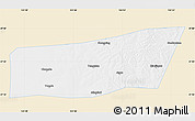 Classic Style Map of Mingshui, single color outside