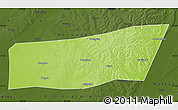 Physical Map of Mingshui, darken