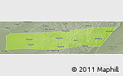 Physical Panoramic Map of Mingshui, semi-desaturated
