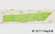 Physical Panoramic Map of Mingshui, shaded relief outside