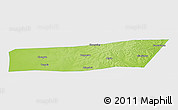 Physical Panoramic Map of Mingshui, single color outside