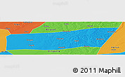 Political Panoramic Map of Mingshui