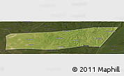 Satellite Panoramic Map of Mingshui, darken