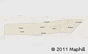 Shaded Relief Panoramic Map of Mingshui, lighten