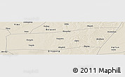 Shaded Relief Panoramic Map of Mingshui