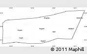 Blank Simple Map of Mingshui, cropped outside