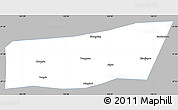Gray Simple Map of Mingshui, single color outside