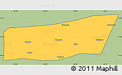 Savanna Style Simple Map of Mingshui, cropped outside