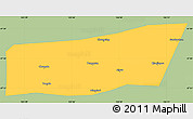 Savanna Style Simple Map of Mingshui, single color outside