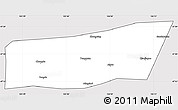Silver Style Simple Map of Mingshui, cropped outside