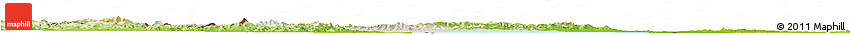 Shaded Relief Horizon Map of Mishan, physical outside Shaded Relief Horizon Map of Mishan, physical outside