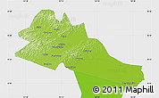 Physical Map of Mishan, single color outside