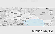 Silver Style Panoramic Map of Mishan